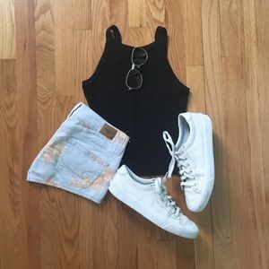 Patterned American Eagle Size 0 Shorts